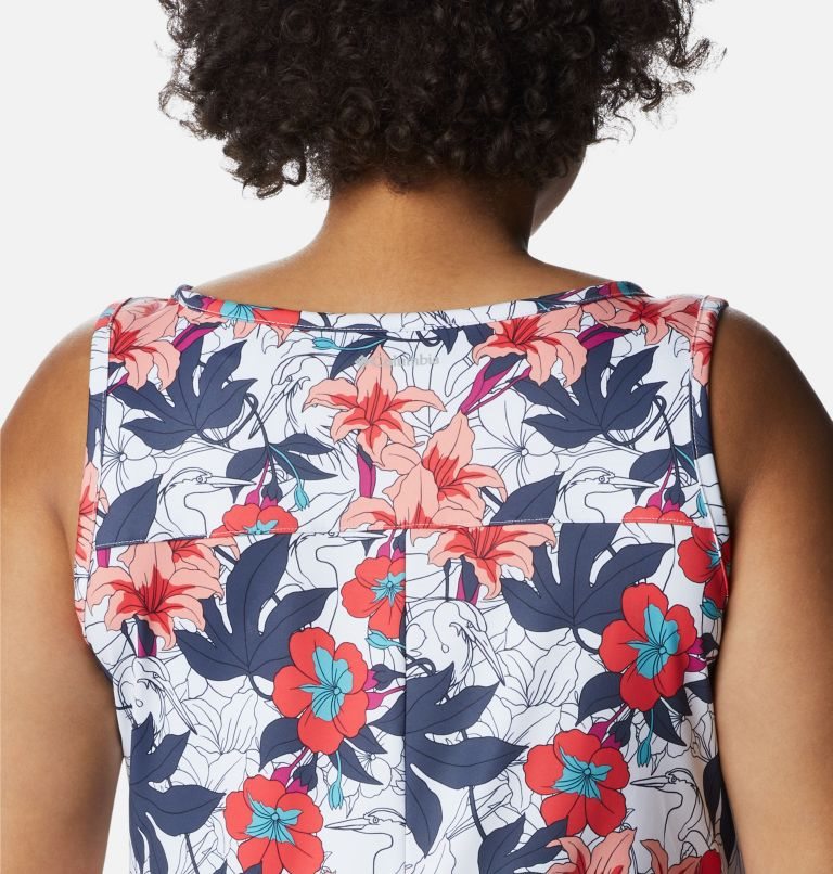 Women's Columbia Chill River Printed Dress Flower | Plus Size CA-U8A16
